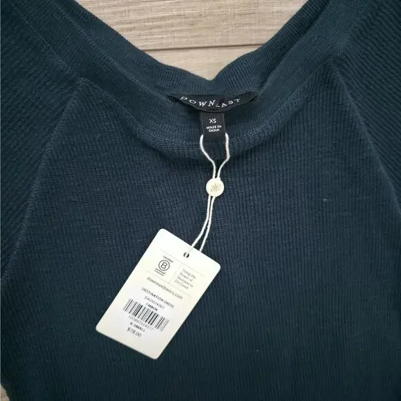 Downeast Destination Dress Long Sleeve Midi Rib Knit Dress Women Sz XS - Picture 7 of 9